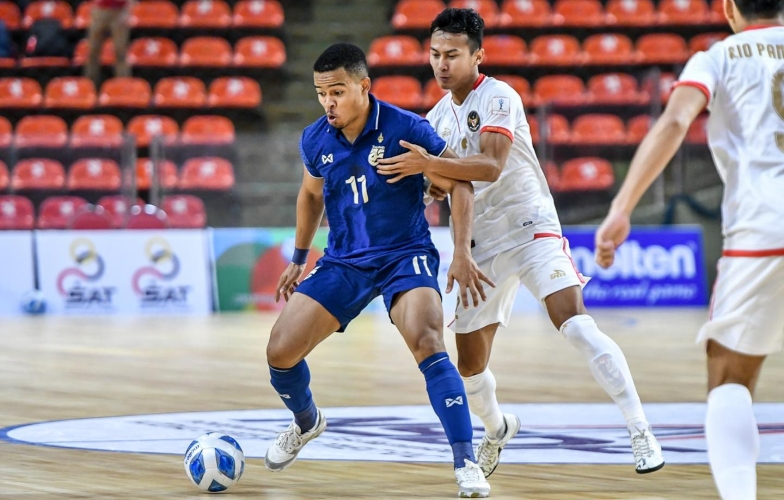 Nhọc nhằn cầm hòa đội cửa dưới, tham vọng vô địch của Futsal Thái Lan bị đe dọa