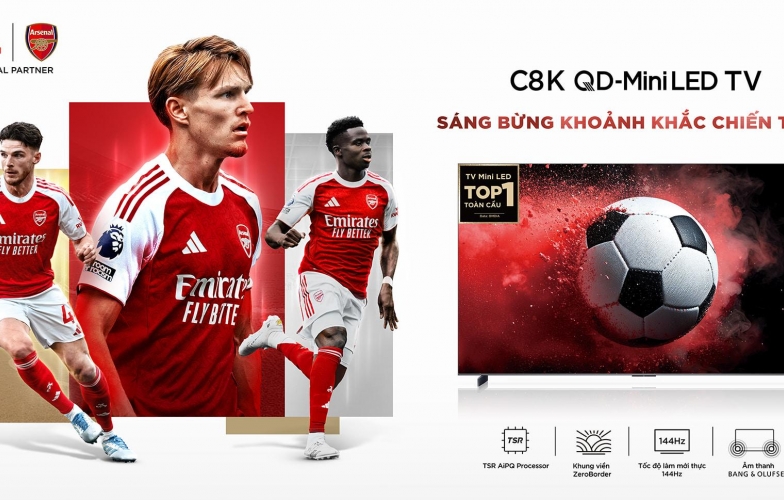 TCL CHÍNH THỨC TRỞ THÀNH ĐỐI TÁC TOÀN CẦU CỦA CLB ARSENAL