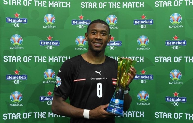 Chấm điểm Áo vs Bắc Macedonia: Đẳng cấp David Alaba
