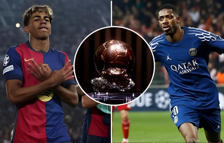 Dembele bị gạt khỏi cuộc đua Quả bóng vàng với Yamal