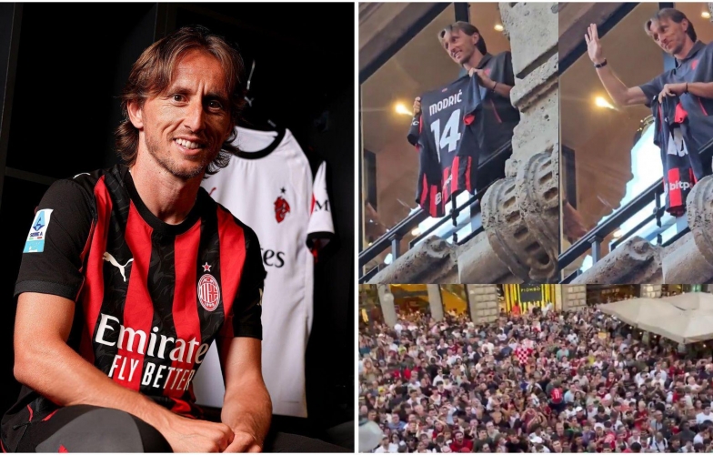 Modric tạo cơn sốt ngày ra mắt AC Milan