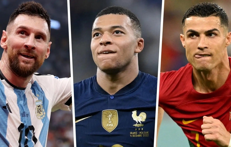Ronaldo và Messi kém xa Mbappe ở tuổi 26