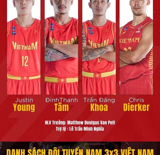 Bóng rổ nam Việt Nam công bố danh sách tham dự nội dung 3x3 tại SEA Games 31