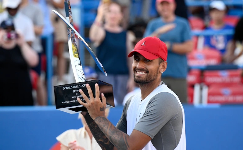 'Gã hư' Nick Kyrgios giành danh hiệu ATP đầu tiên sau 3 năm trắng tay