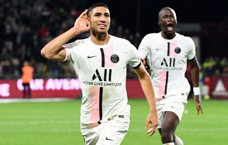 VIDEO: Bàn thắng 'quý hơn vàng' của Hakimi cho PSG ở phút 90+5