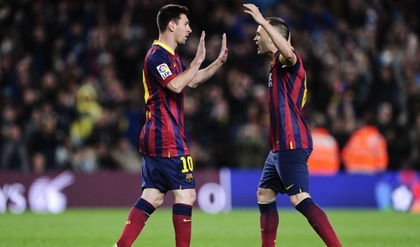 Lionel Messi mang niềm vui khôn xiết về với Nou Camp