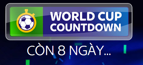 Khai mạc World Cup còn 8 ngày
