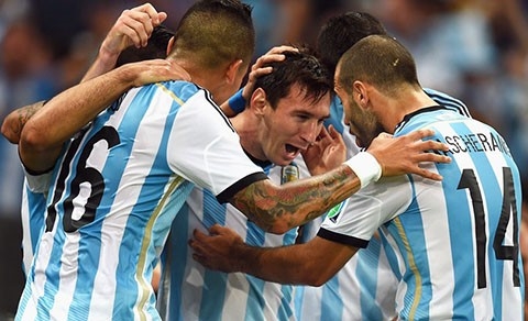 Sau tứ kết World Cup 2014, Argentina được nhà cái đưa lên mây