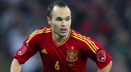 Andres Iniesta bị loại khỏi ĐT Tây Ban Nha