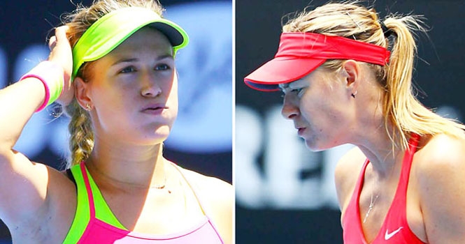 Sharapova vs Bouchard: Đại chiến 'mỹ nhân' kết thúc chóng vánh