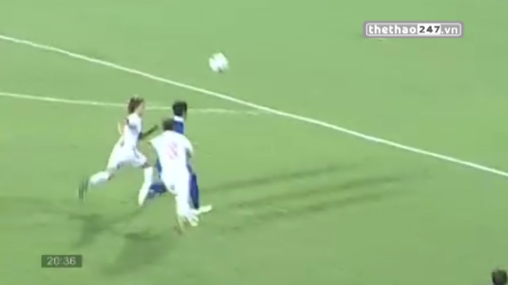 VIDEO: 2 pha tăng tốc ghi bàn dũng mãnh của tiền đạo nữ Thái Lan