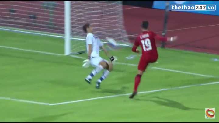 Video SEA Games 28: Bàn thắng ấn định tỷ số 6-0 cho U23 Thái Lan