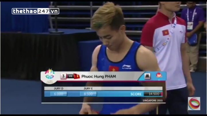 Video SEA Games 28: Chung kết TDDC tự do - Phạm Phước Hưng