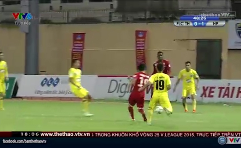 Video bàn thắng: Thanh Hóa 0-1 Hải Phòng (Vòng 25 - V.League 2015)