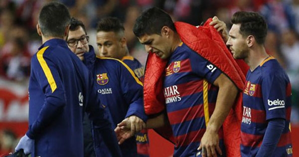 Chấn thương, Suarez có thể lỡ Copa America 2016