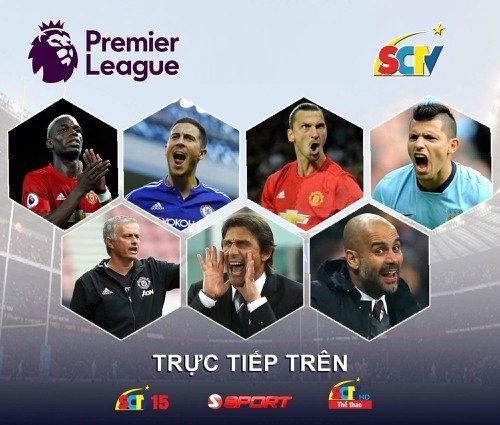 SCTV đang phát sóng trực tiếp Giải Bóng đá Ngoại Hạng Anh EPL