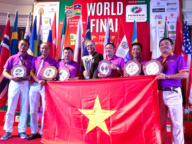 ĐT Việt Nam vô địch giải Golf nghiệp dư thế giới 2017