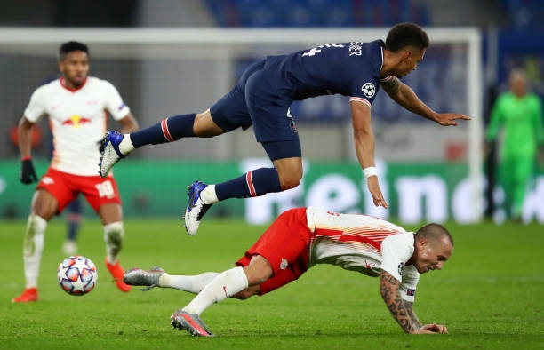 PSG thua ngược Leipzig trong ngày vắng bóng Neymar, Mbappe