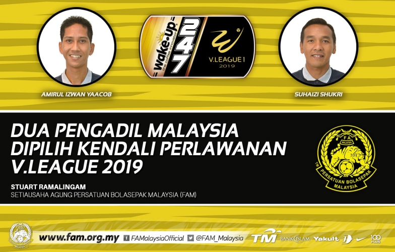 2 trọng tài Malaysia bắt chính những trận cầu đinh tại V-League