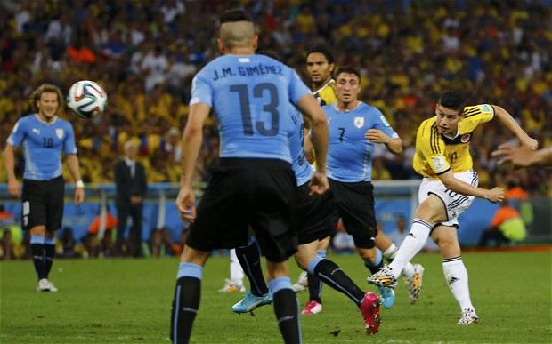 James Rodriguez lập siêu phẩm đẹp nhất năm 2014 - Ngày này năm xưa