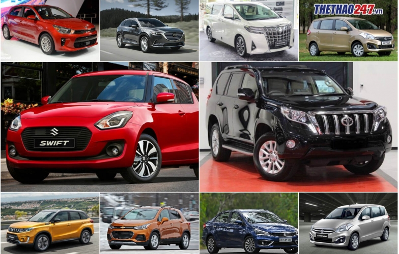 10 mẫu ô tô “ế” nhất Việt Nam năm 2018: Những cái tên quen thuộc
