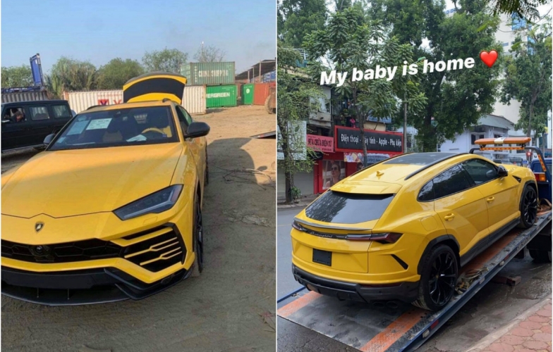 Con trai Bầu Hiển tậu Lamborghini Urus chiều 30 Tết
