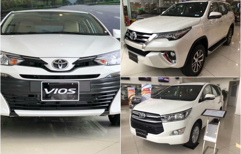 Bộ 3 Toyota Vios, Fortuner, Innova giảm giá 'sốc' đầu năm