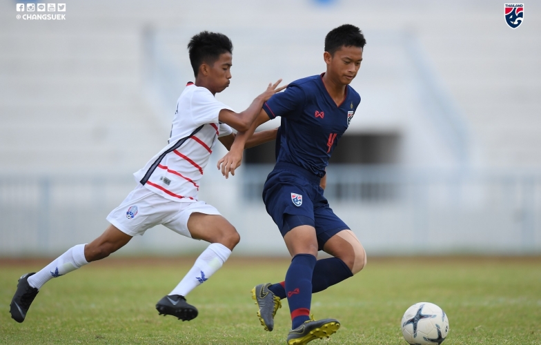 U15 Thái Lan thắng đậm U15 Campuchia