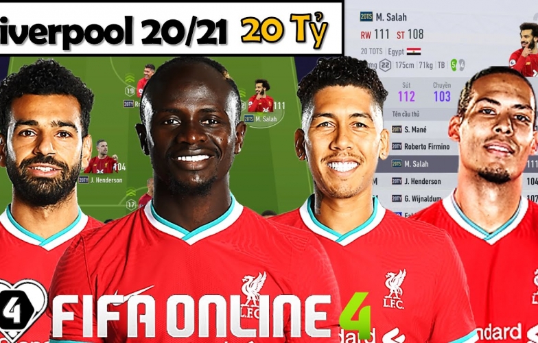 Xây dựng và trải nghiệm team color Liverpool trong FIFA Online 4