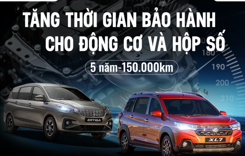 Việt Nam Suzuki tăng thời gian bảo hành cho động cơ và hộp số của Ertiga và XL7, đổi mới dịch vụ hậu mãi