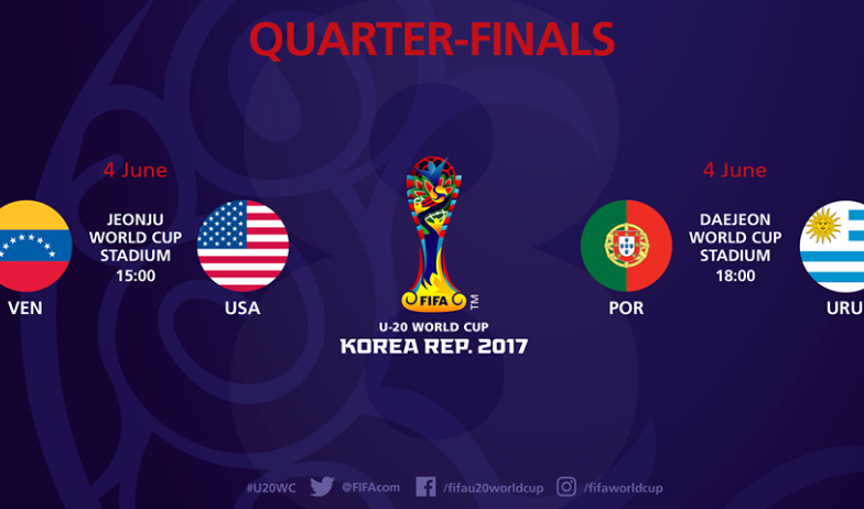 Lịch thi đấu U20 World Cup (Tứ kết, Bán kết, Chung kết)