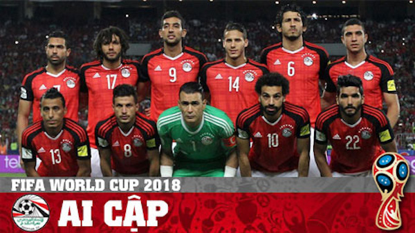 Đội tuyển Ai Cập chốt danh sách dự World Cup 2018