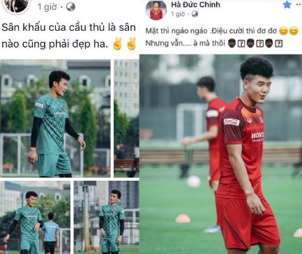 Đức Chinh, Tiến Dũng cùng lúc khoe ảnh 'đẹp trai' khi tập luyện