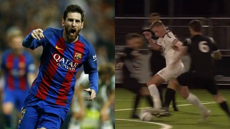 VIDEO: Cầu thủ nghiệp dư solo ghi bàn không kém gì Messi