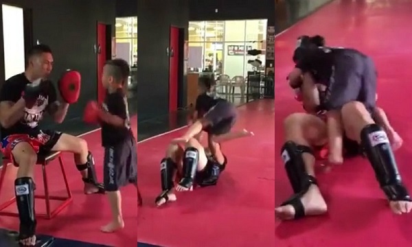 VIDEO: Con trai Cung Lê thể hiện năng khiếu võ thuật xuất sắc