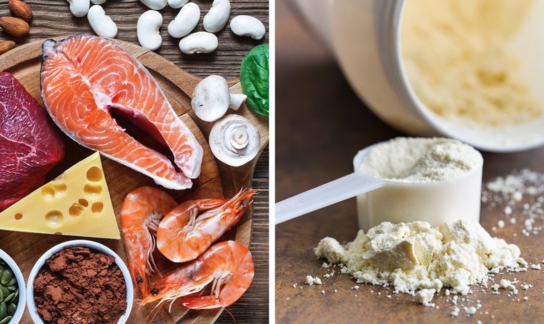 Tập Gym uống whey hay ăn thịt sẽ tăng cân nhanh hơn?