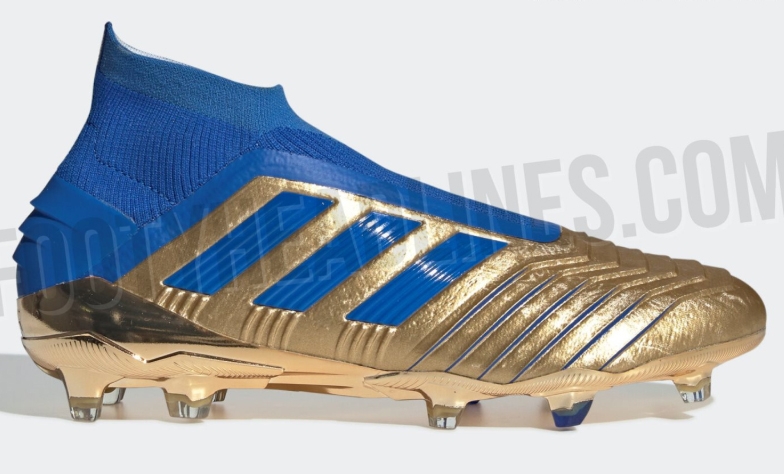 Thú săn mồi Predator 19 mới của Adidas lộ diện với diện mạo dát vàng