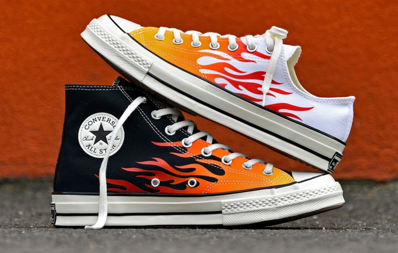 Converse đem họa tiết lửa rực rỡ lên dòng Chuck 70 huyền thoại