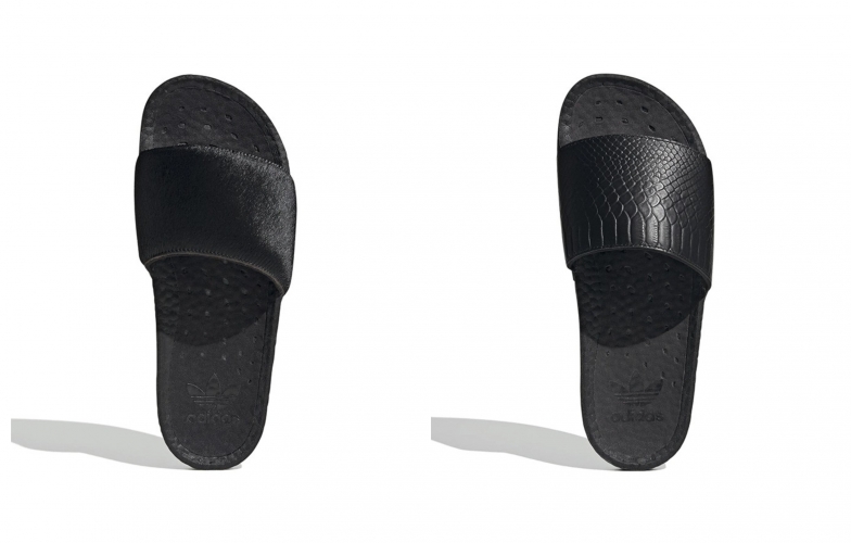 Adidas nâng cấp dép thể thao Adilette với da và lông