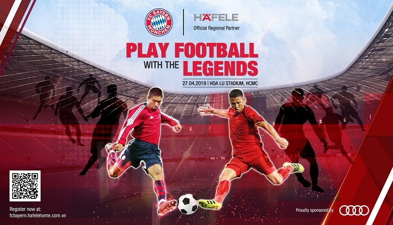 Chân sút huyền thoại của FC Bayern đến Việt Nam, so tài cùng Nguyễn Anh Đức