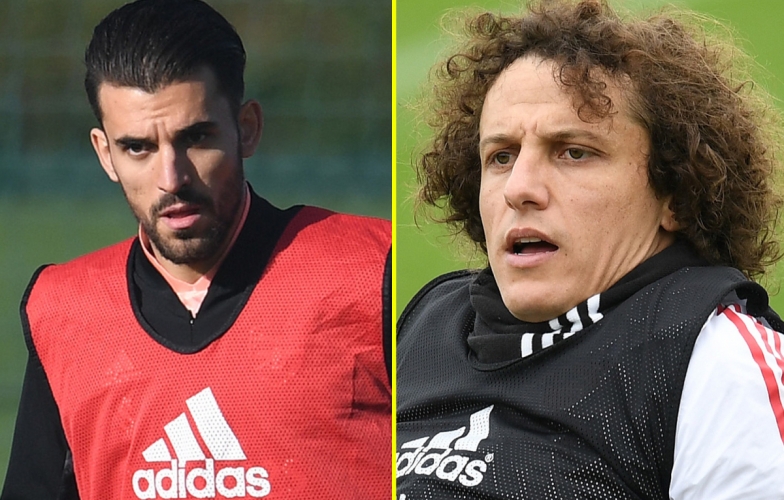 David Luiz đánh vỡ mũi Ceballos trong buổi tập của Arsenal