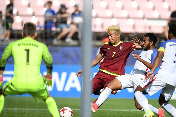 U20 Venezuela cần tới hiệp phụ để có thể đả bại U20 Mỹ