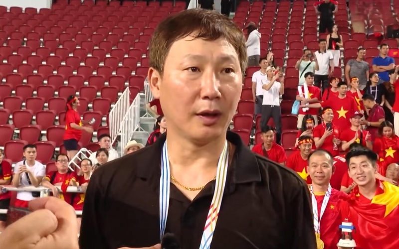 HLV Kim Sang Sik: 'Tôi hạnh phúc vì U22 Việt Nam không bao giờ bỏ cuộc'