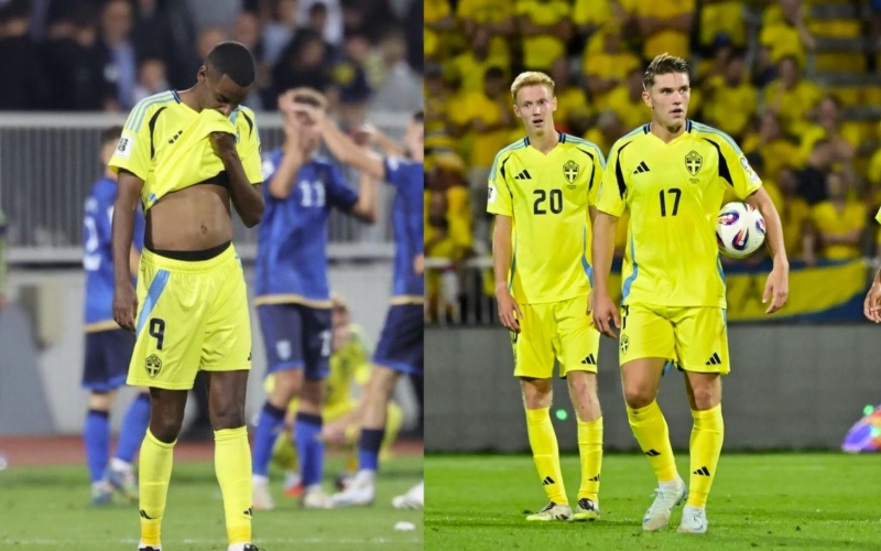 Song sát Isak - Gyokeres 'tịt ngòi', Thụy Điển nguy cơ tạm biệt World Cup 2026