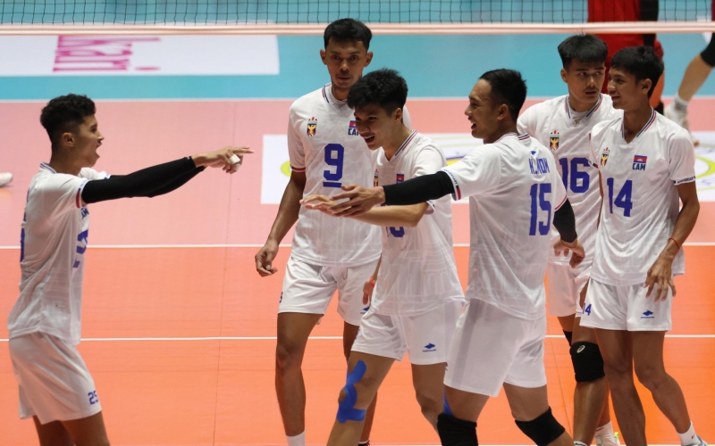 Bóng chuyền Campuchia vẫn tranh tài tại SEA Games 33