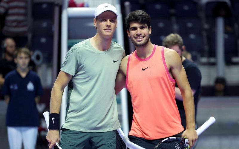 Trực tiếp tennis Jannik Sinner 0-0 Carlos Alcaraz: Sớm có biến động