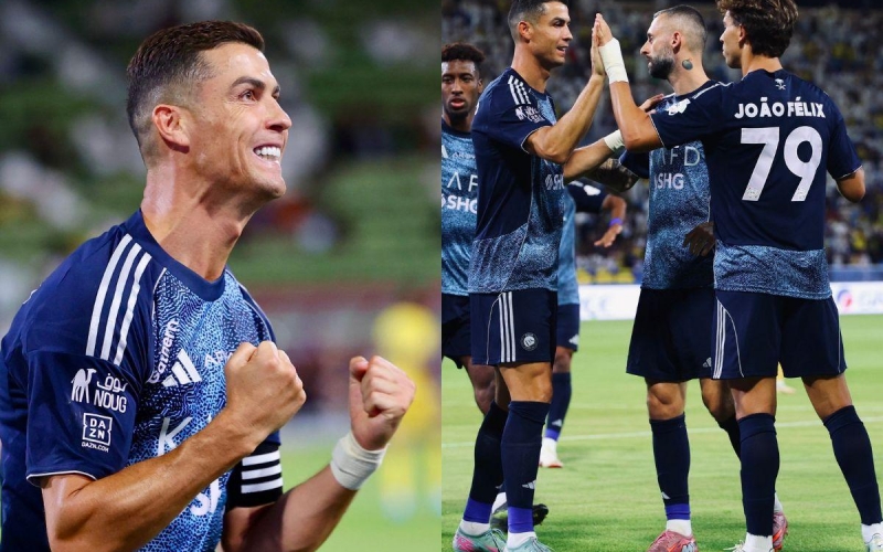 Ronaldo cùng Felix tỏa sáng, Al Nassr thắng đậm ngày ra quân