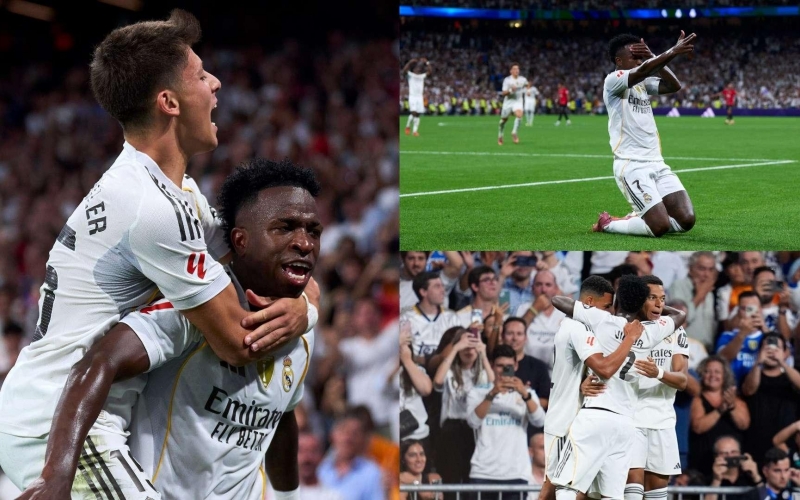 Vinicius Jr tỏa sáng, Real Madrid thắng nghẹt thở tại La Liga