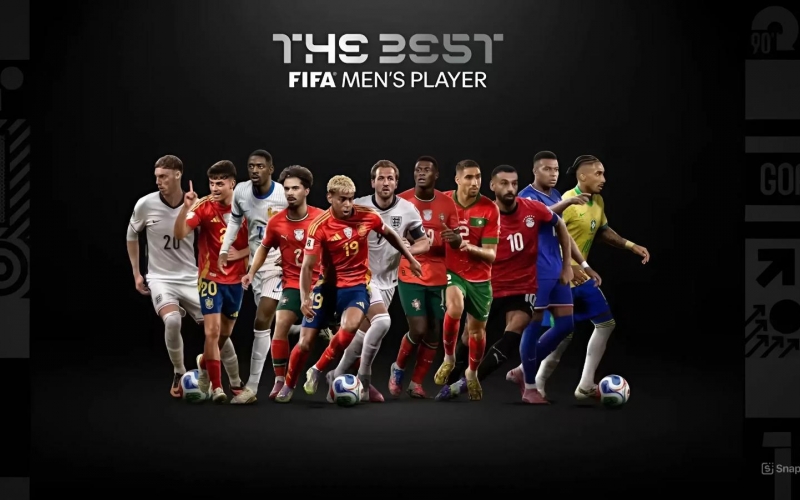 FIFA The Best 2025: Yamal tái chiến Dembele, top 10 gây bão
