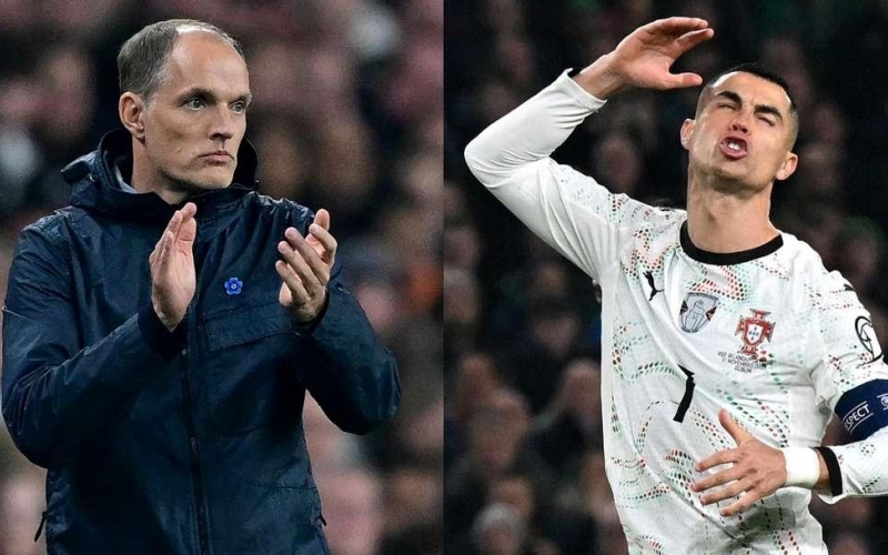 HLV Thomas Tuchel: 'Hy vọng ĐT Anh đừng bắt chước Ronaldo'